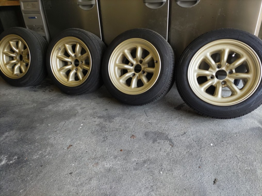 ワタナベ　ホイール　2本 ワタナベ 8J 8.5J 15インチ ゴールド タイヤ、ホイール 自動車