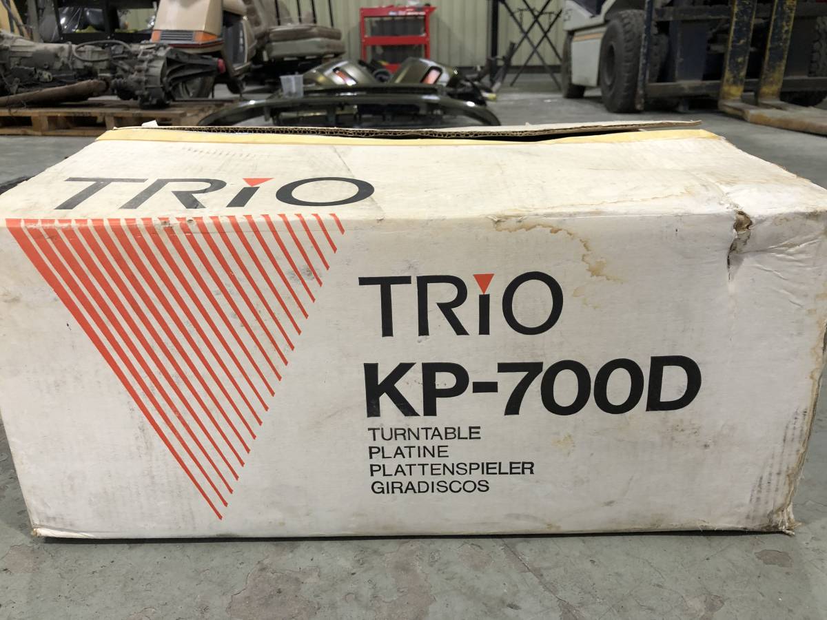 新品 TRIO KP-700D レコードプレーヤー 箱 説明書付 動作確認済み