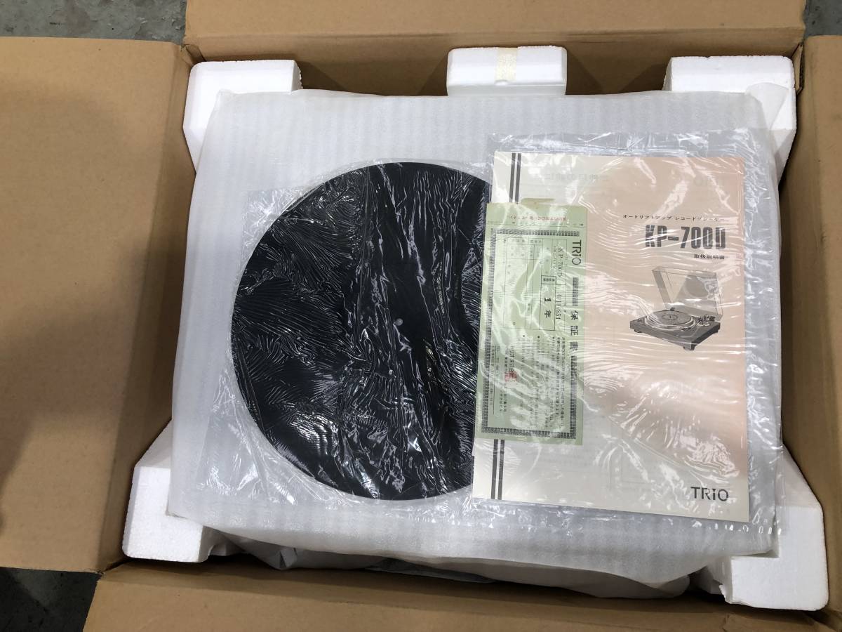 新品 TRIO KP-700D レコードプレーヤー 箱 説明書付 動作確認済み