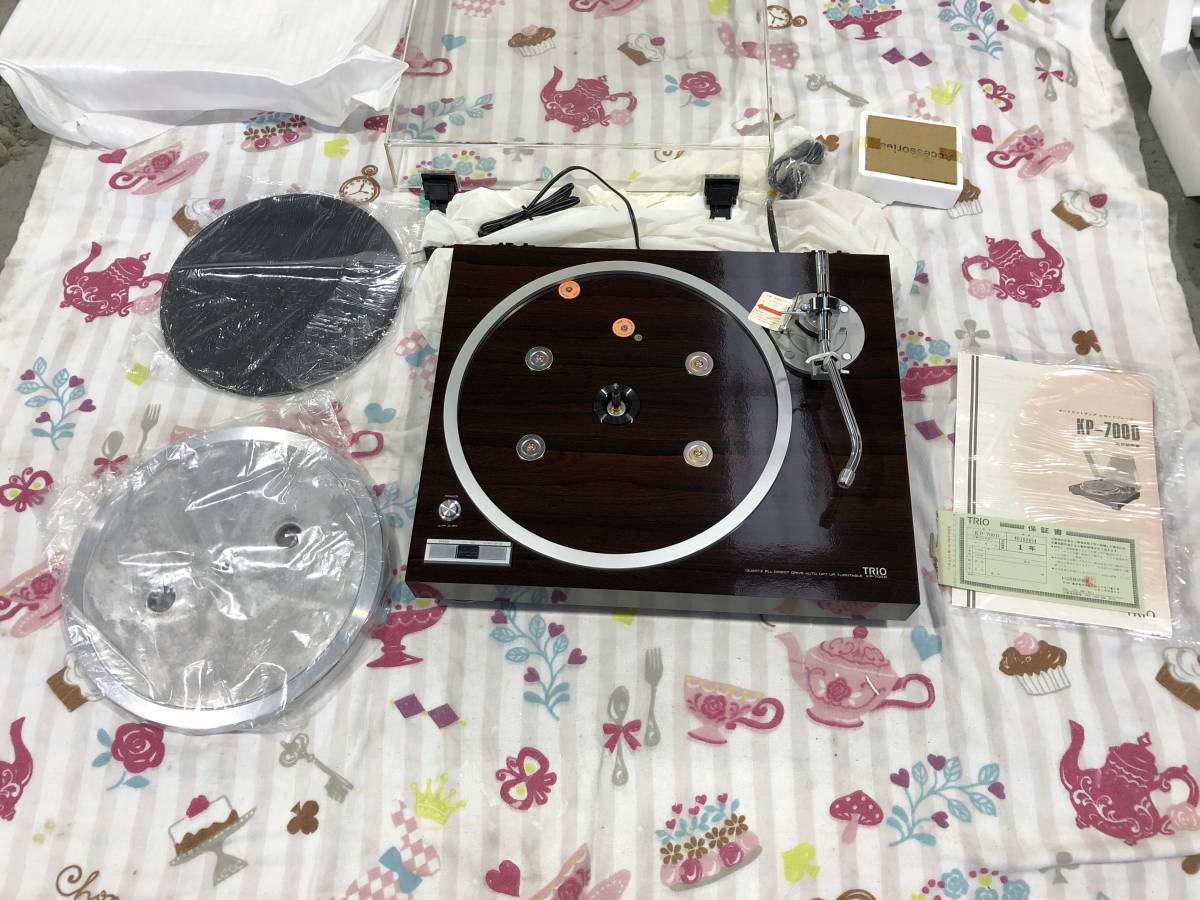 新品 TRIO KP-700D レコードプレーヤー 箱 説明書付 動作確認済み