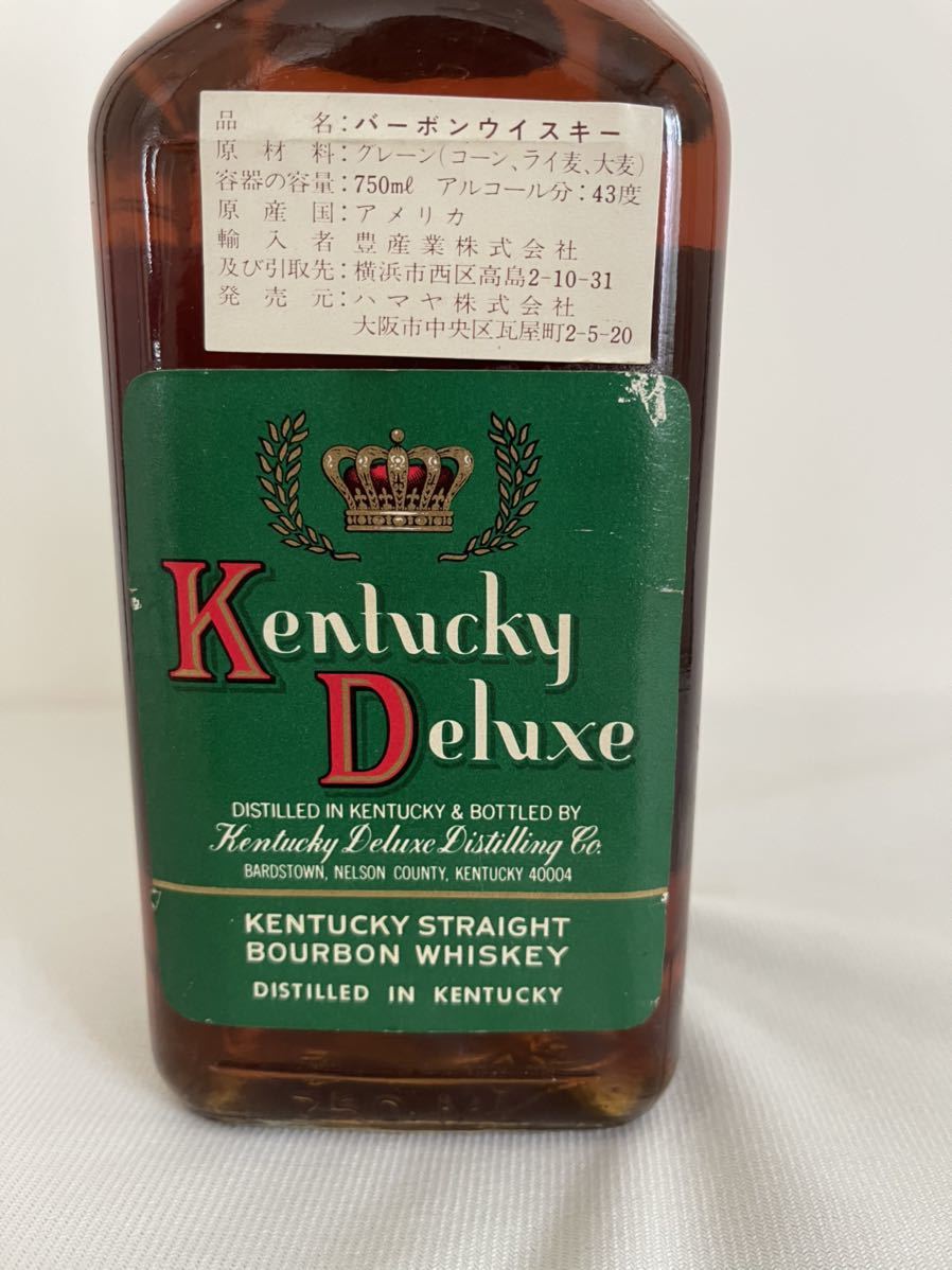 ケンタッキーデラックス 750ml 未開栓 同梱可 1円スタート Kentucky
