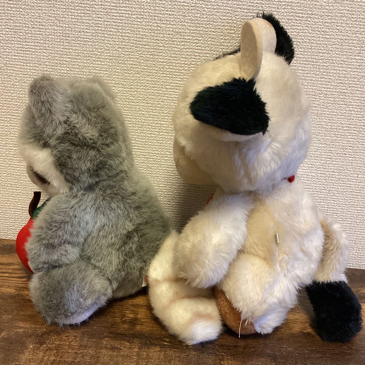 K281）OIKE オオイケ ぬいぐるみ 昭和レトロ 牛 アライグマ 中古品