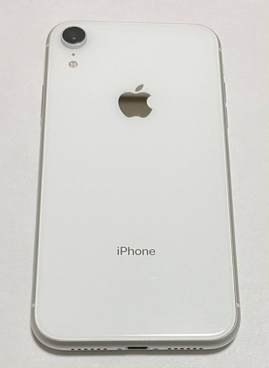 動作品〇判定SIMフリー iPhone XR 64GB ホワイト SIMフリー iPhone