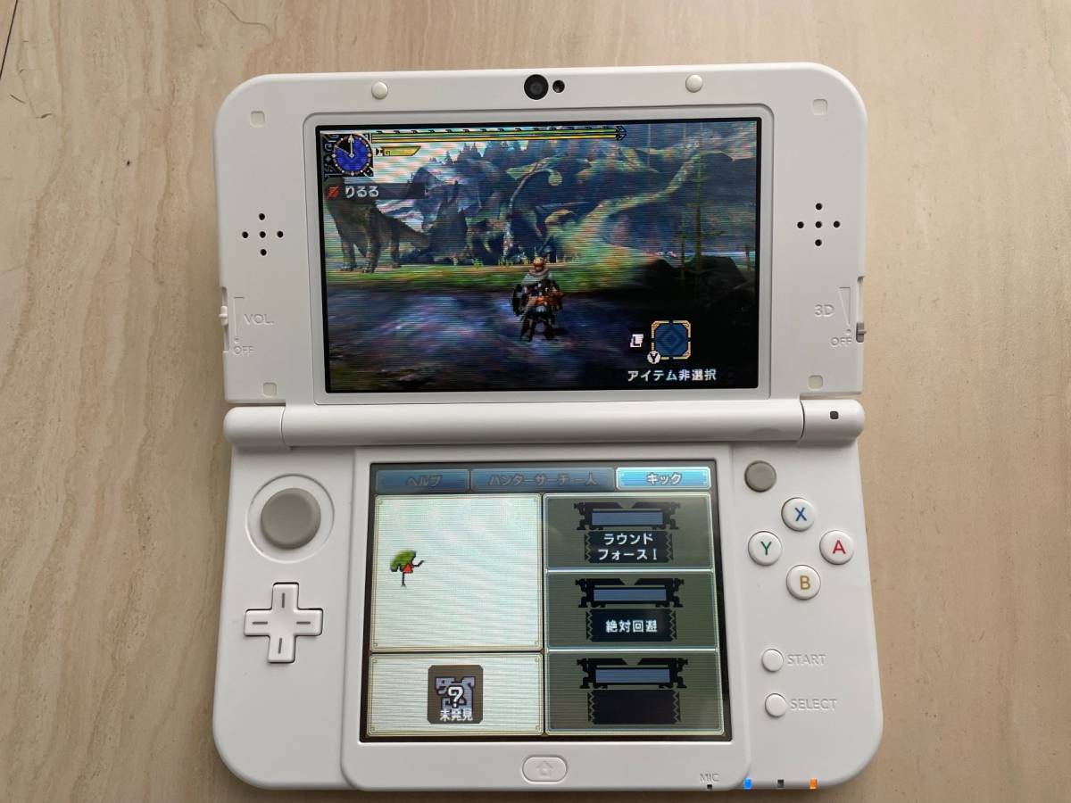 任天堂 3DS LL モンハンXX付き 【本体】【中古品】【箱なし  