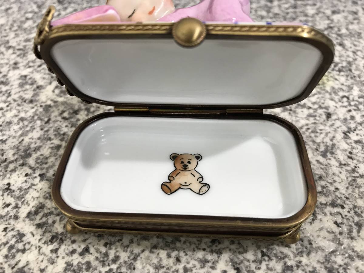 ID1334: リモージュボックス Peint Main Limoges France フランス 