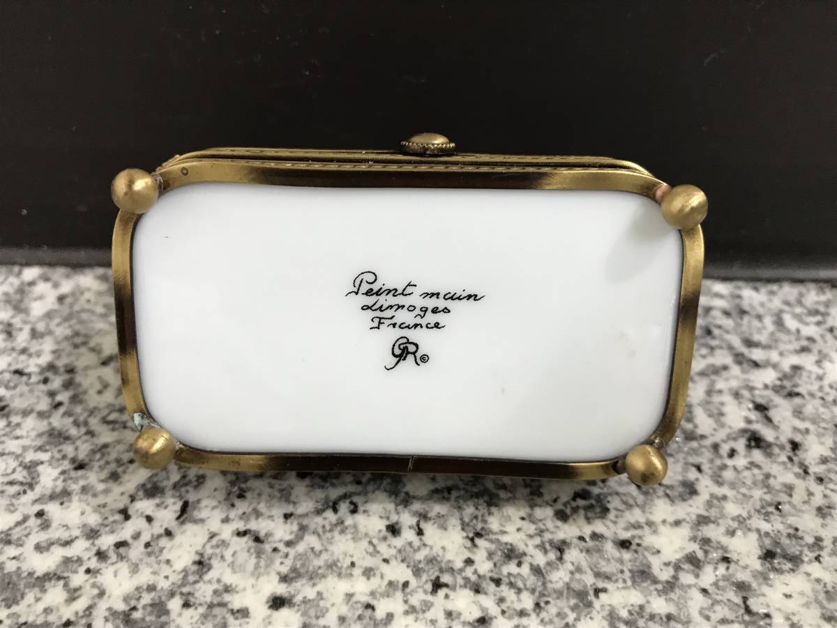 ID1334: リモージュボックス Peint Main Limoges France フランス 