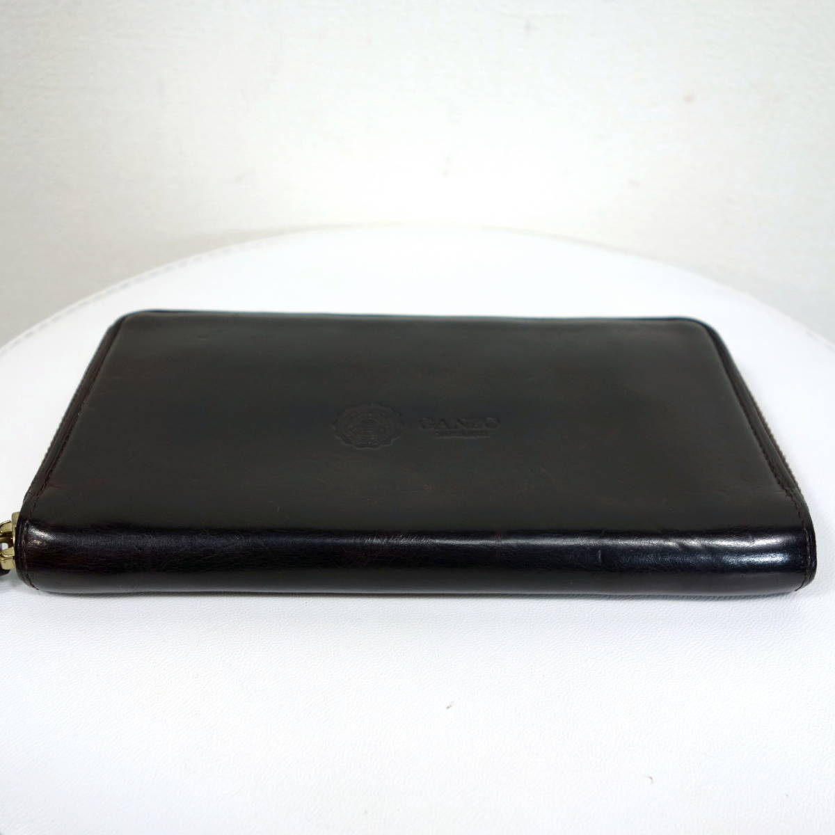 【良品】ガンゾ　GUD2 ジップウォレット　GANZO　黒紫 GANZO GUD2 ガンゾ 受注 渋カッコ良すぎ！手に吸い付くようなこの質感！一度味わったら 大丸東京店公式