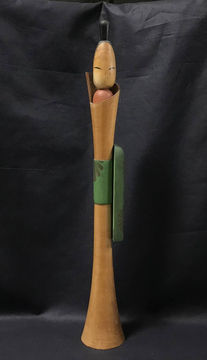 創作こけし 志藤尚山 40.6cm KOKESHI DOLL Shido Shozan #E2516 創作