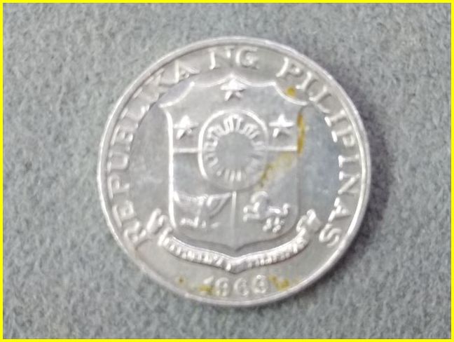 希少/フィリピン 1センティモ 硬貨/1969年】 1センタボ/アルミ貨/旧  