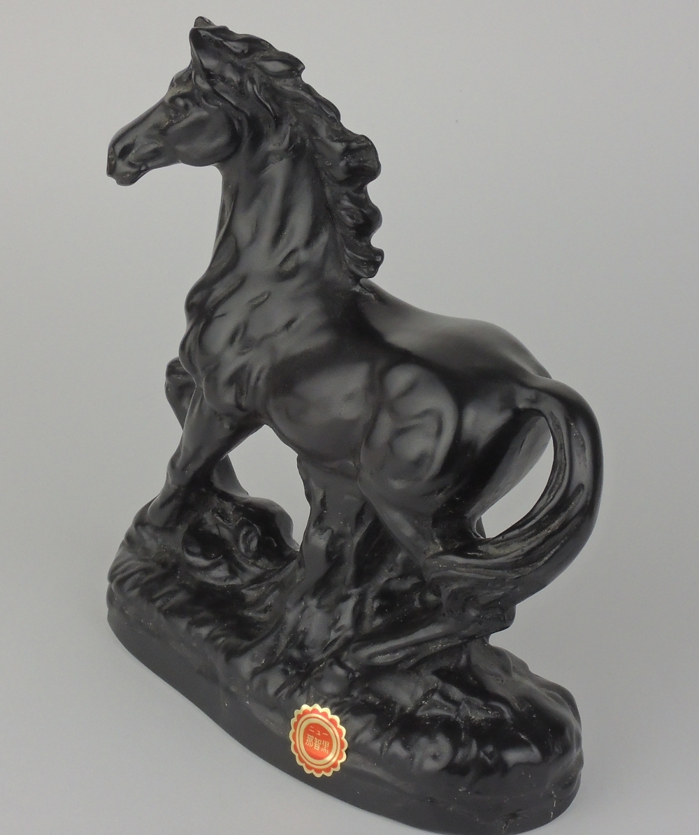 置物 那智黒 馬