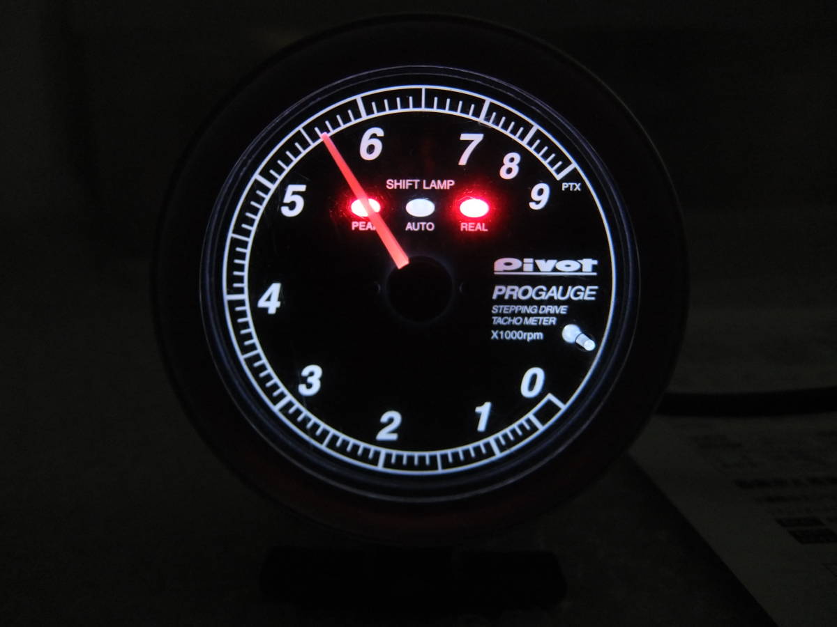pivot progauge ピボットプロゲージ80パイ！ 勇まし タコメーター！白照明