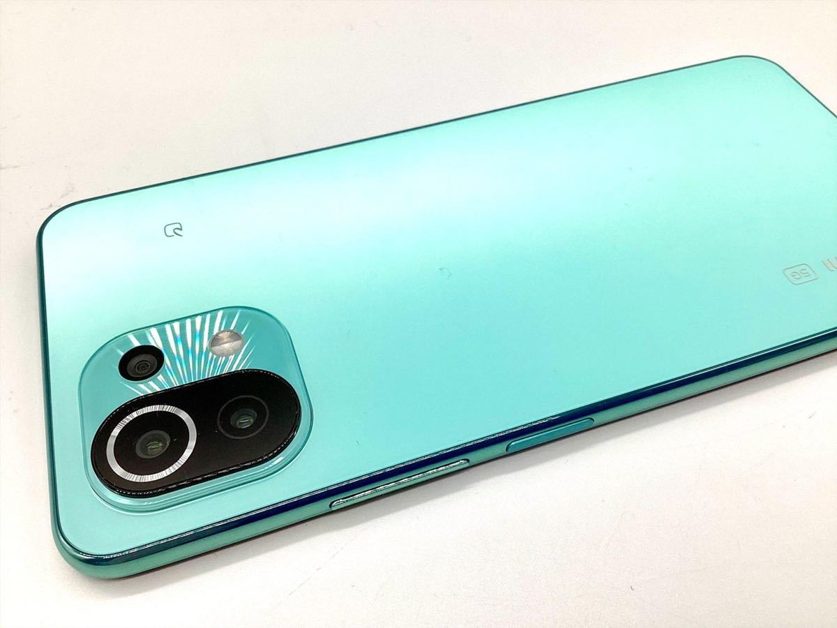 1円スタート☆】シャオミ Xiaomi Mi 11 Lite 5G Mint Green ミント