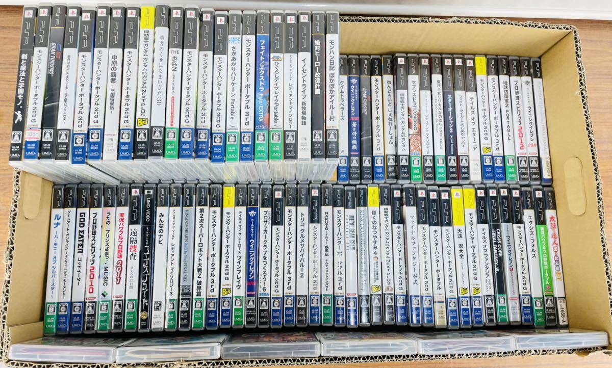 Pspソフト 110本 まとめ Playstation Portable プロスピ ウイイレ モンハン パワプロ ワンピース ファイファンなど R4513k4 その他 売買されたオークション情報 Yahooの商品情報をアーカイブ公開 オークファン Aucfan Com