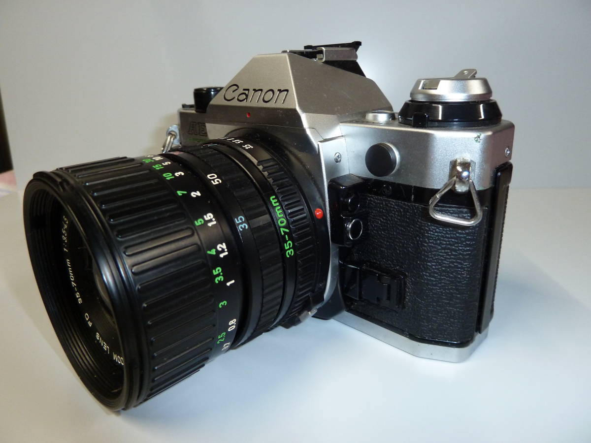 01Canon キャノン AE-1 フィルム一眼レフ FD 50mm 1:1.4 中古 現状品