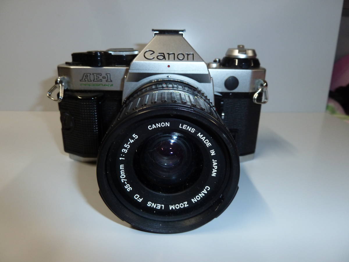 01Canon キャノン AE-1 フィルム一眼レフ FD 50mm 1:1.4 中古 現状品