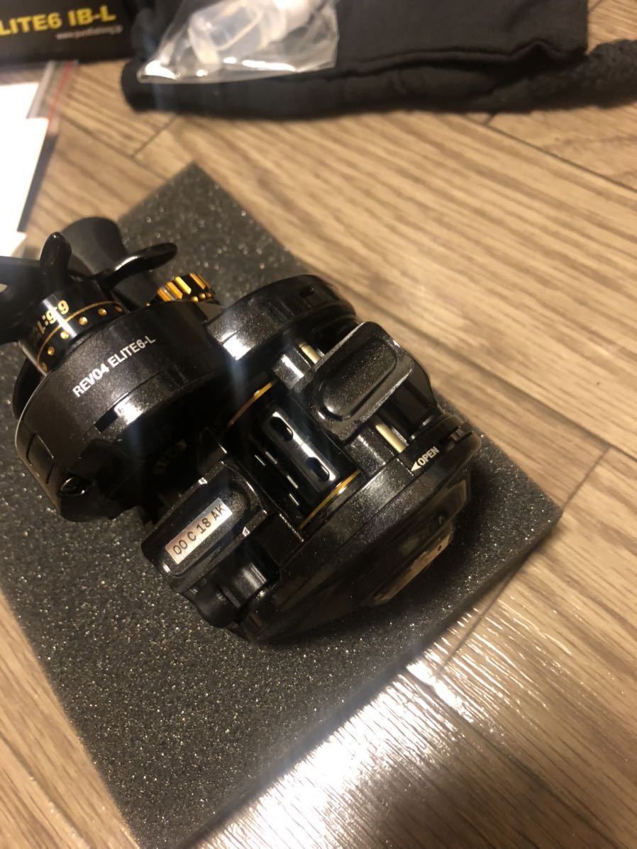 REVO アブガルシア IB ELITE6(レボ 左巻き 左巻き6.4:1 美品☆ アブ