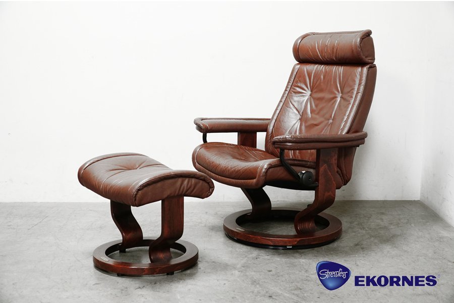 EKORNES エコーネス ストレスレスチェア プリンス オットマン付き
