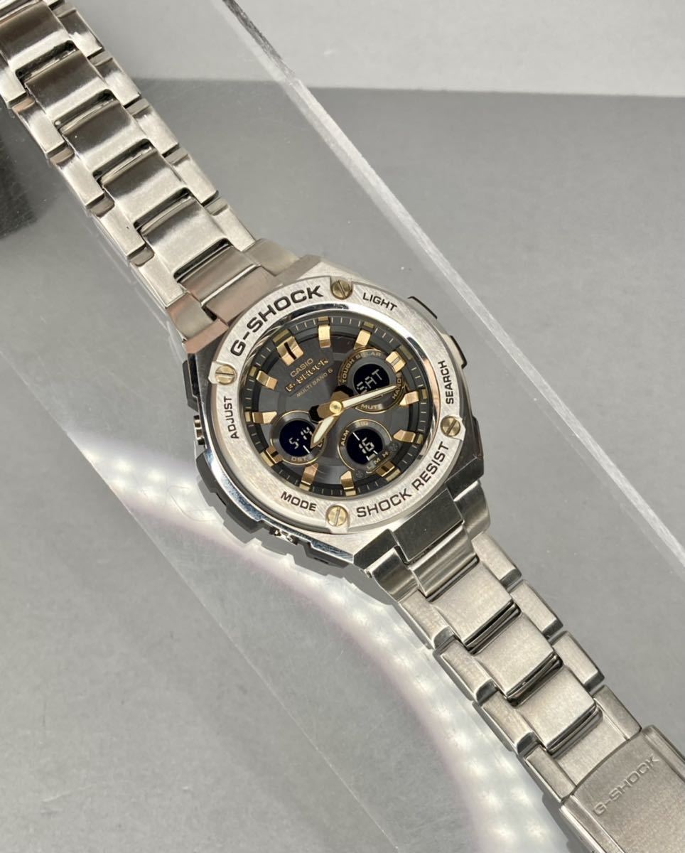 美品 箱説付G-SHOCK GST-W310D-1A9JF G-STEEL/Gスチール タフソーラー 