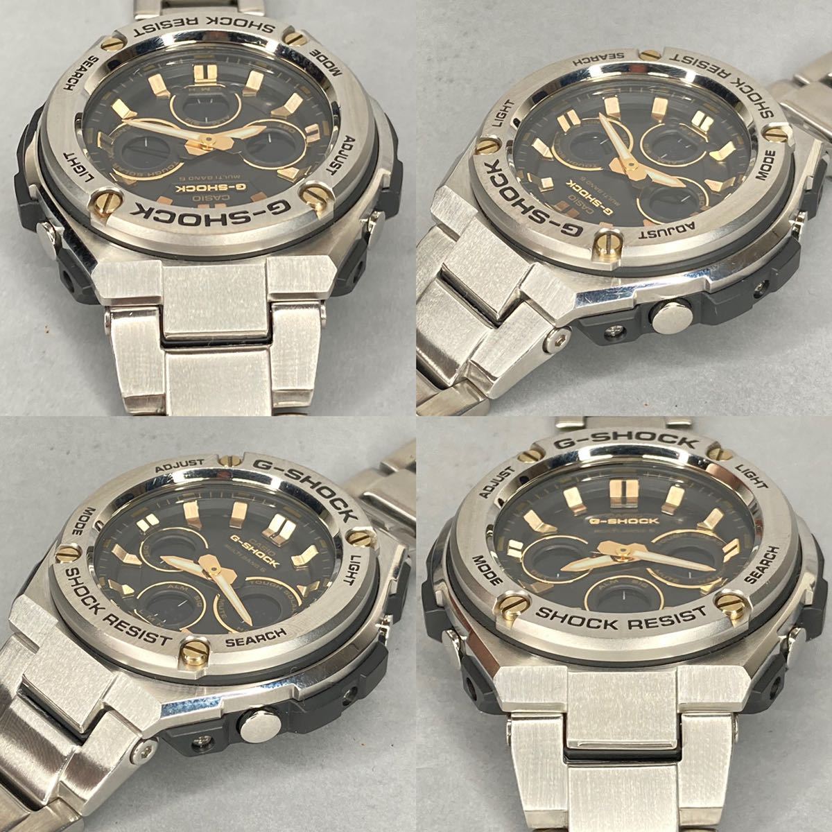 美品 箱説付G-SHOCK GST-W310D-1A9JF G-STEEL/Gスチール タフソーラー 