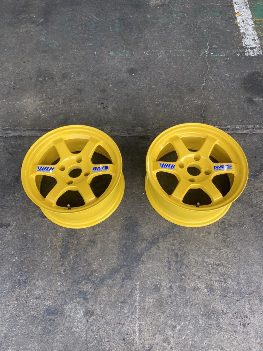 RAYS TE37 TE37C 15インチ 4穴 7J 114.3 オフセット0 逆反り AE86 S13 
