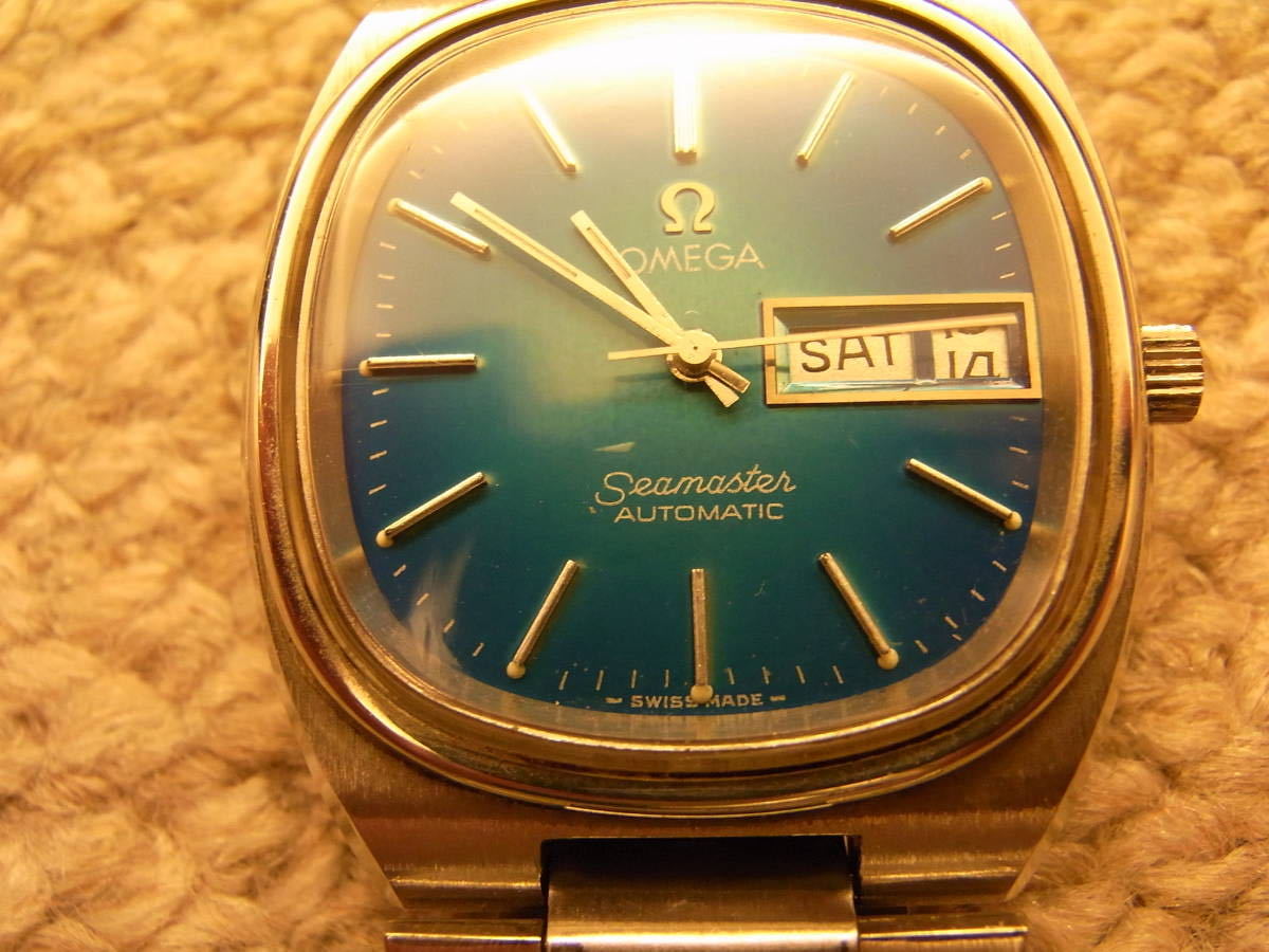 オメガ OMEGA シーマスター Seamaster TVスクリーン 70年代 ブルー