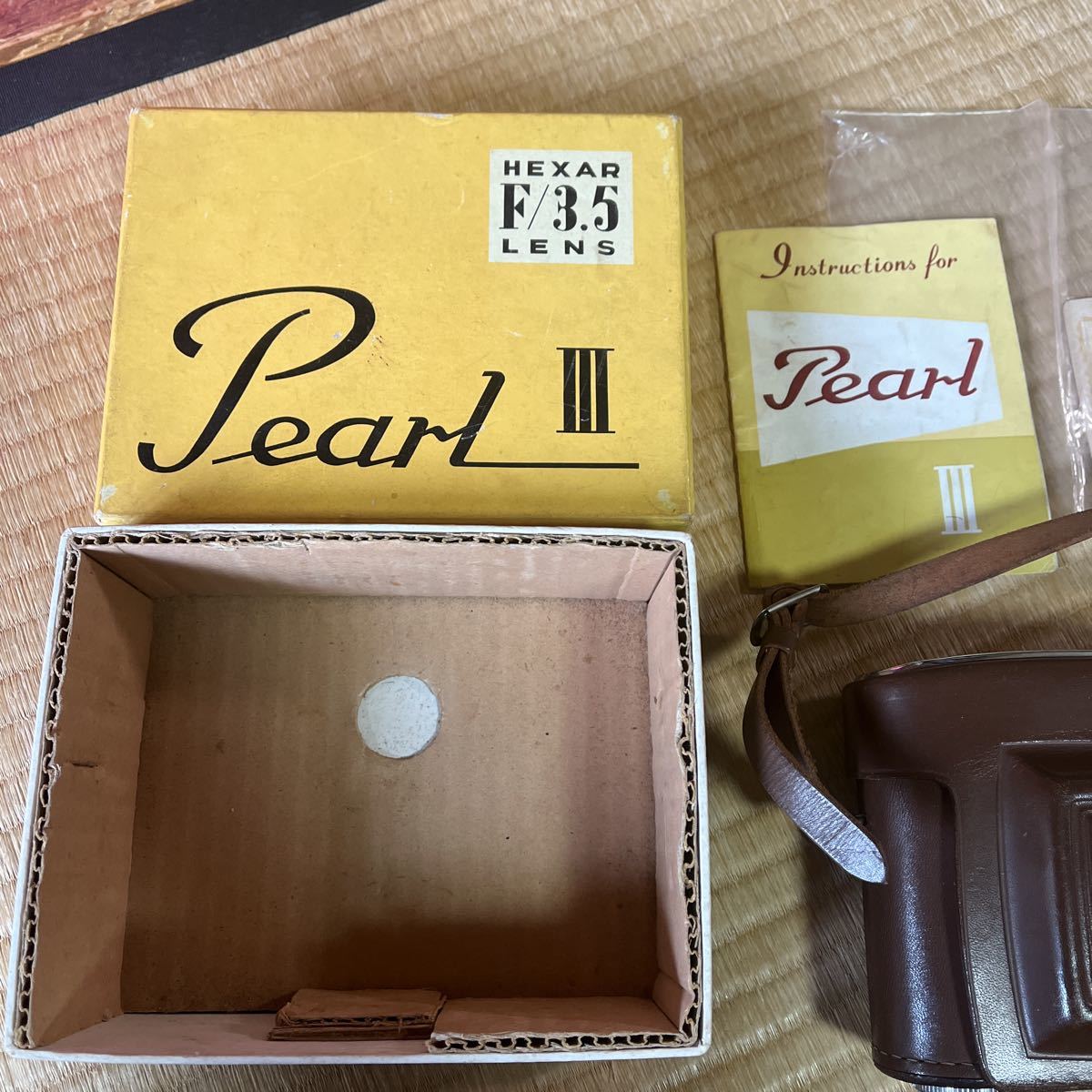 小西六写真 蛇腹カメラ Pearl III 箱・説明書あり 小西六 Pearl パール