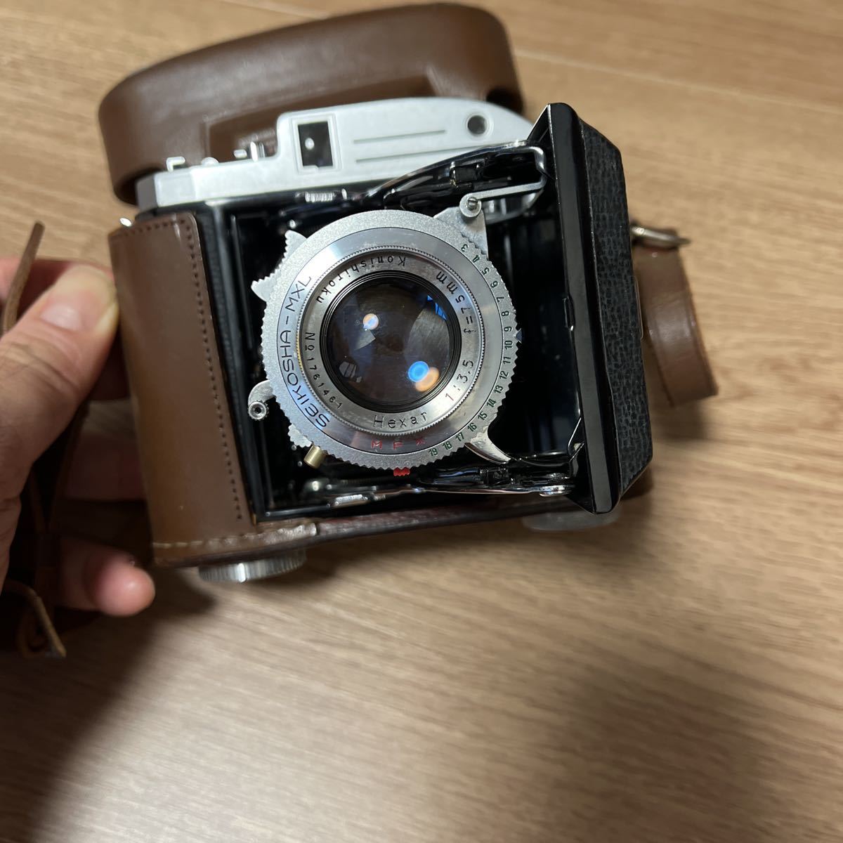 小西六写真 蛇腹カメラ Pearl III 箱・説明書あり 小西六 Pearl パール