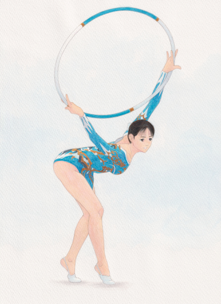 原画 猫さんの新体操 Mbaguru In