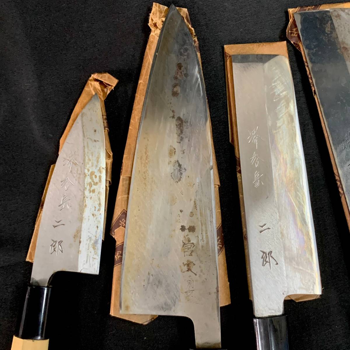 DEc456D8 6点セット 秀岳 御料理包丁 和包丁 刺身包丁 出刃包丁 調理