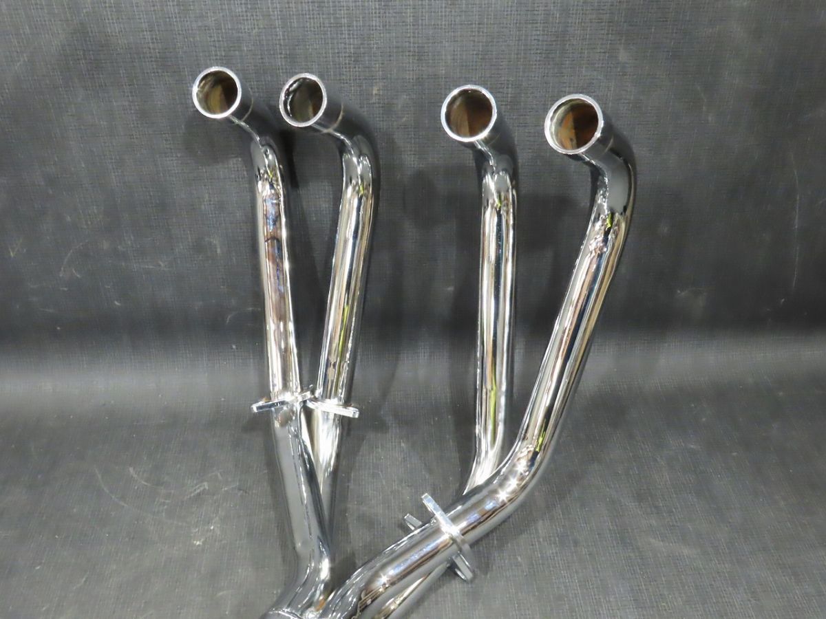 1970年 CB750Four K1 社外 エキゾーストマフラー メッキ ショート管 