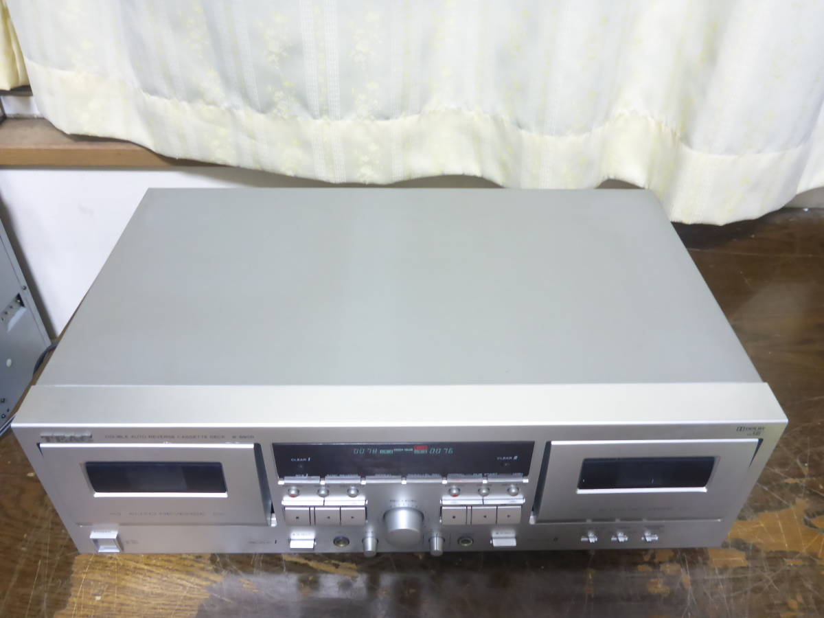 動作OK！！】ダブルカセットデッキ TEAC W-890R シルバー 【公式通販】
