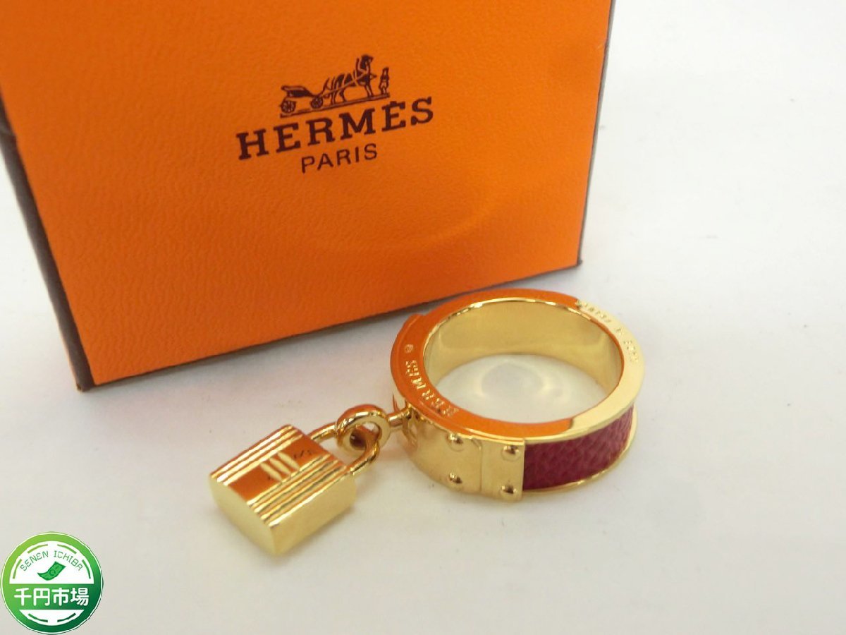 Y-5805】HERMES エルメス ケリー スカーフリング スカーフ留め カデナ 