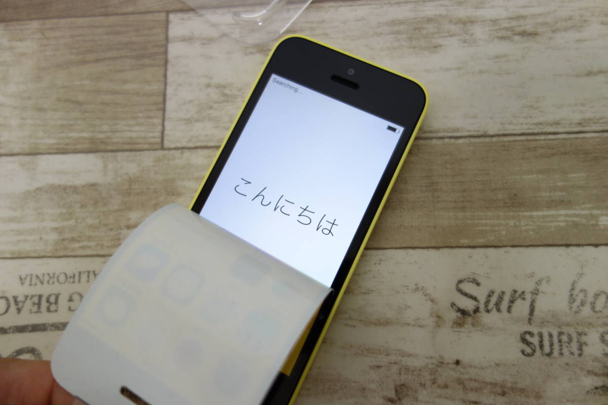 未使用 iphone 5c 16GB イエロー ME542J/A 16GB イエロー iPhone au