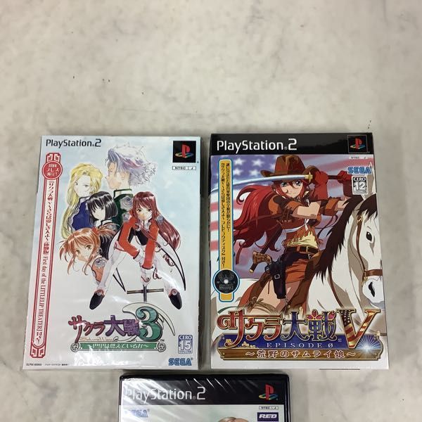 1円～ 未開封 PS2 ソフト サクラ大戦物語 ミステリアス巴里、サクラ 