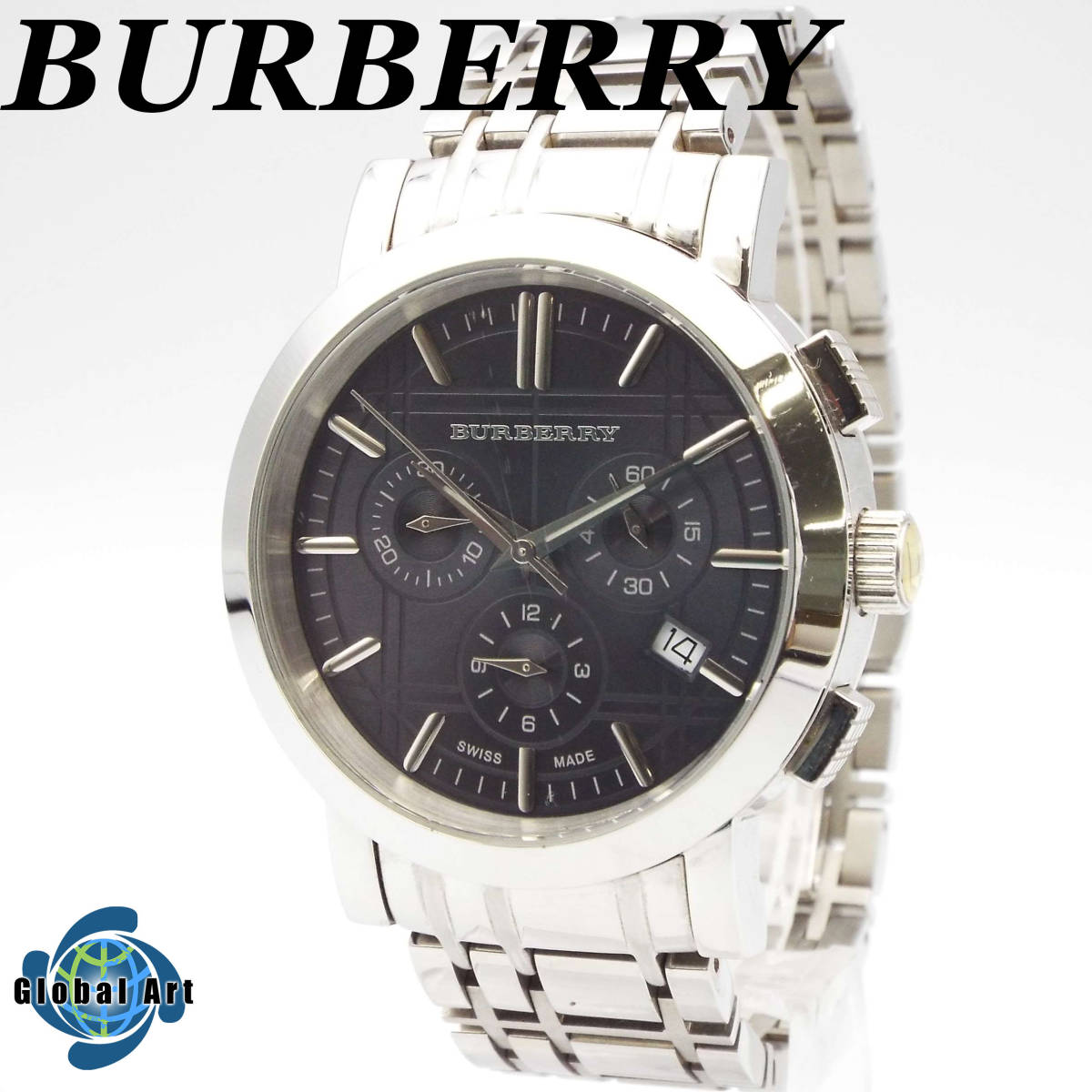 【新品電池】 バーバリー BURBERRY★メンズ 腕時計 デイト クオーツ い03291/BURBERRY バーバリー/クオーツ/メンズ腕時計/デイト/クロノ