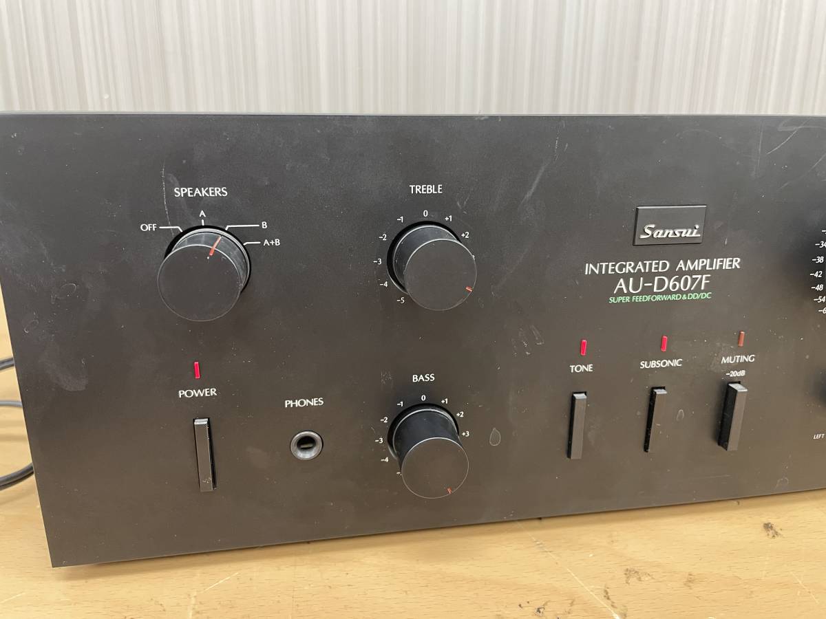 ム 19176◇ Sansui【AU-D607F】プリメインアンプ◇ SANSUI AU-D607F