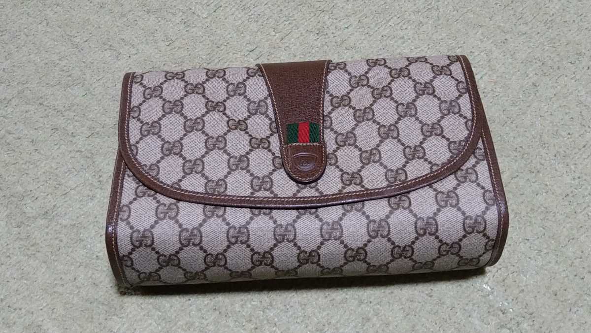 GUCCI グッチ GG柄/シェリーライン セカンドバッグ クラッチバッグ