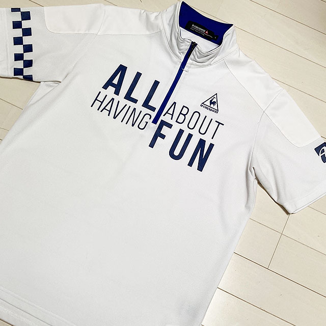 le coq sportif ルコック ハーフジップ シャツ メンズ Lサイズ ☆未使用品