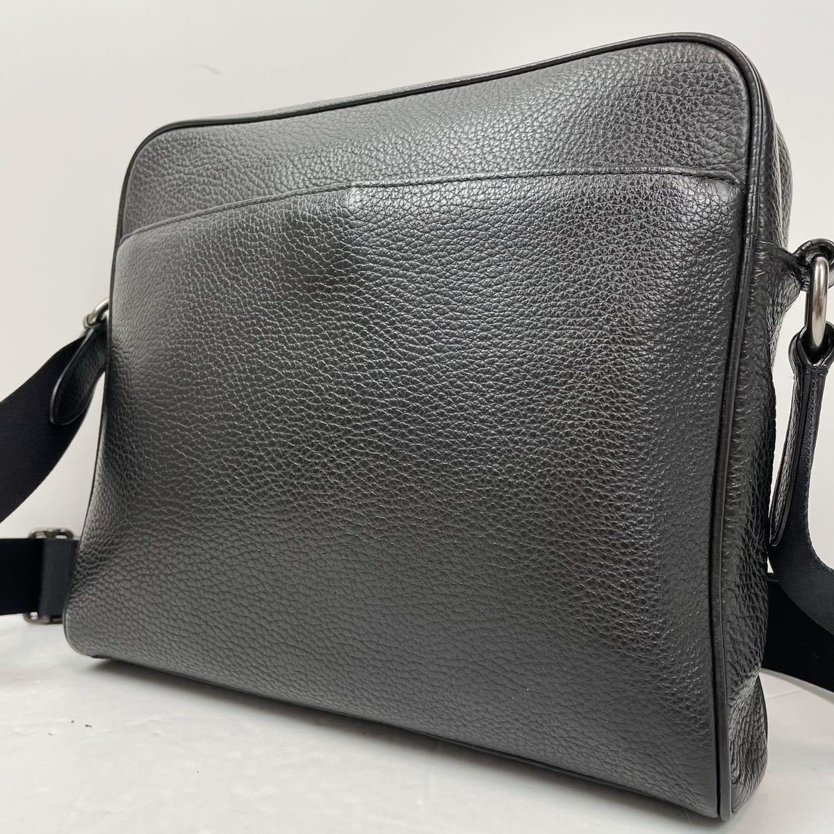 1円【未使用級】COACH コーチ ショルダーバッグ メッセンジャー メンズ 