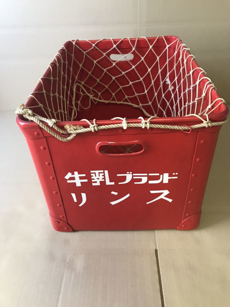 ②デッドストック 牛乳石鹸 ボテ箱 ネット付 レッドCOW BRAND 昭和