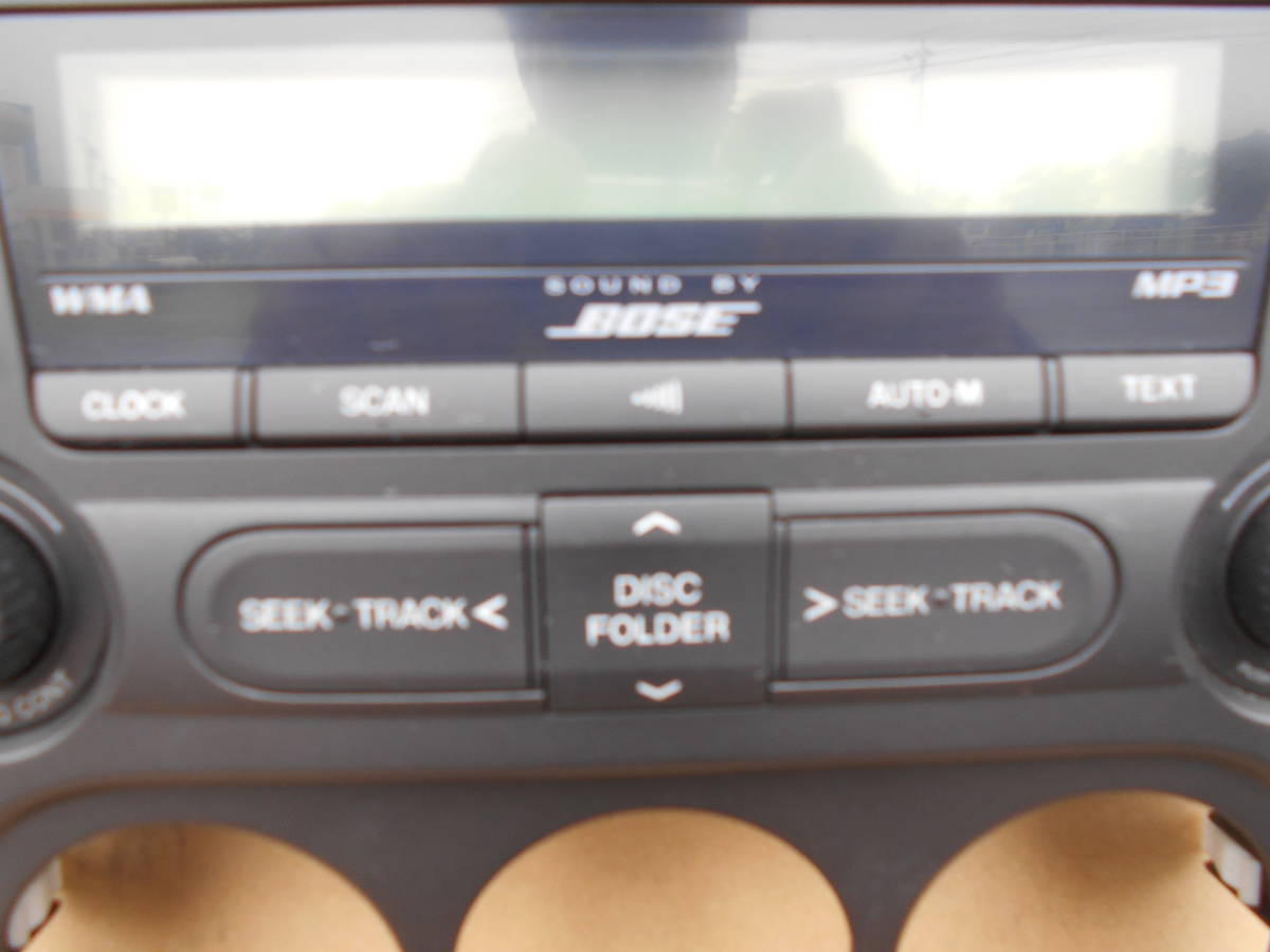 【MAZDA】 マツダ ロードスター 純正 CDデッキ 6連チェンジャー N157 66 9R0B PT-2785Q マツダ ロードスター NCEC 純正 BOSE ボーズ 6連奏CDチェンジャー CD