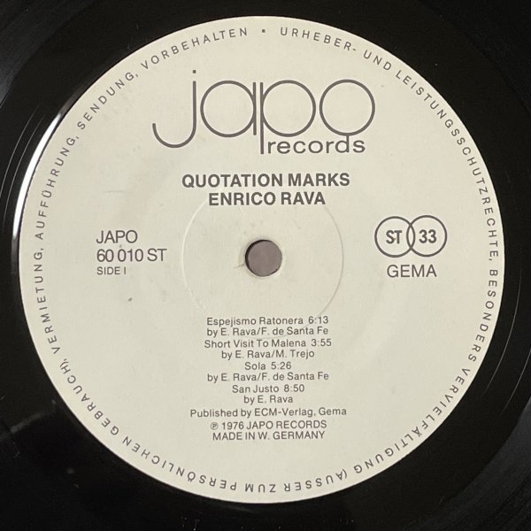 Enrico Rava - Quotation Marks - Japo □