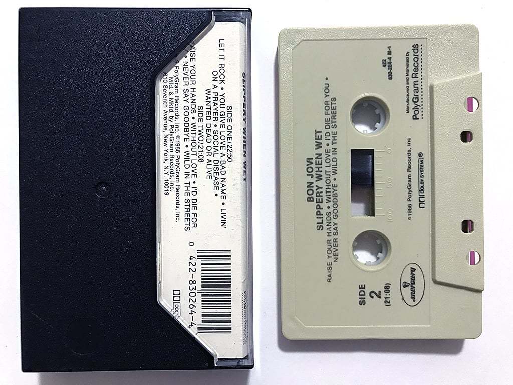 □カセットテープ□ボン・ジョヴィ Bon Jovi『Slippery When Wet  