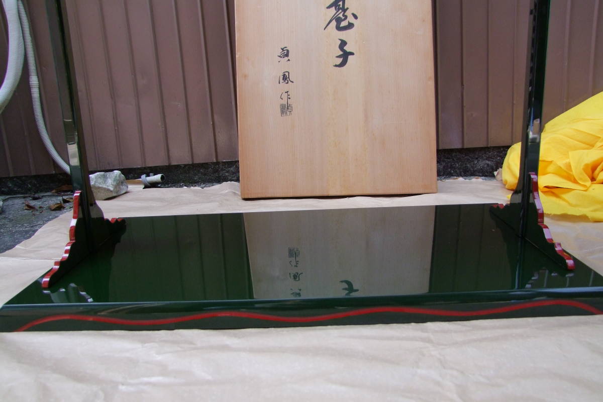 浜崎貞鳳 高台寺棗 内銀地 共箱／輪島塗薄茶器 お茶道具