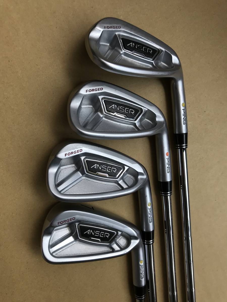 ピン アンサーアイアン PING ANSER FORGED 4本（7,8,9,W）Sシャフト 