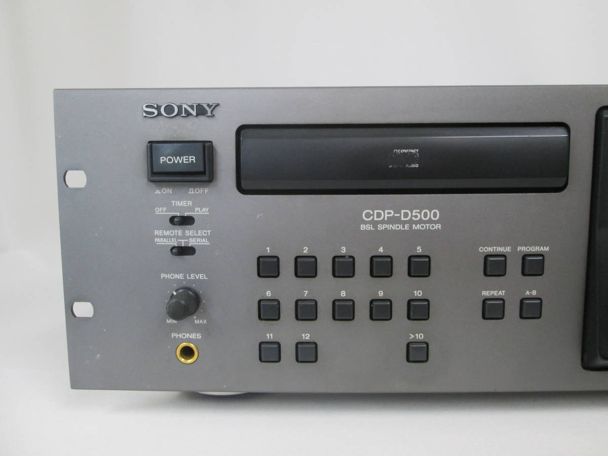 Yahoo!オークション - SONY CDP-D500 ソニー 業務用CDプレーヤー