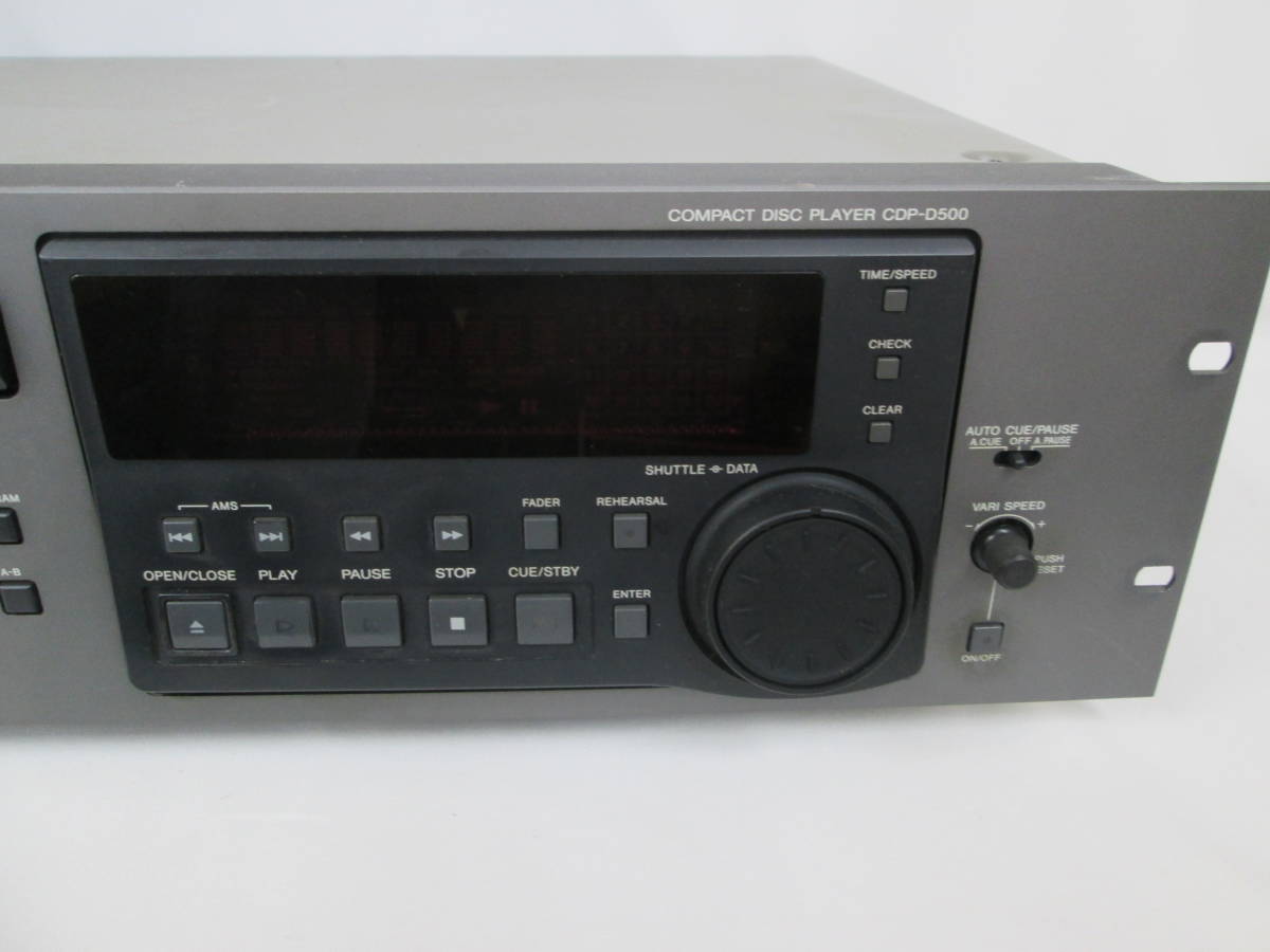 Yahoo!オークション - SONY CDP-D500 ソニー 業務用CDプレーヤー