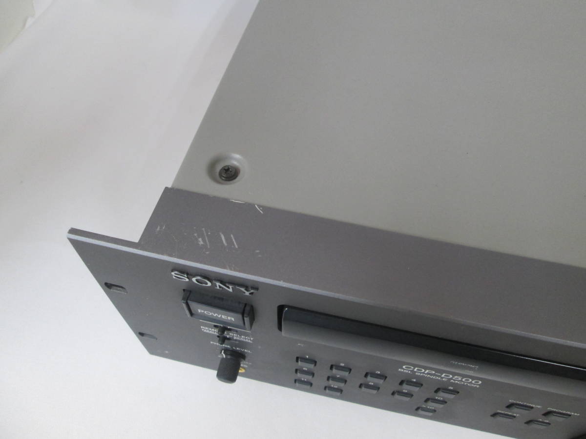 Yahoo!オークション - SONY CDP-D500 ソニー 業務用CDプレーヤー