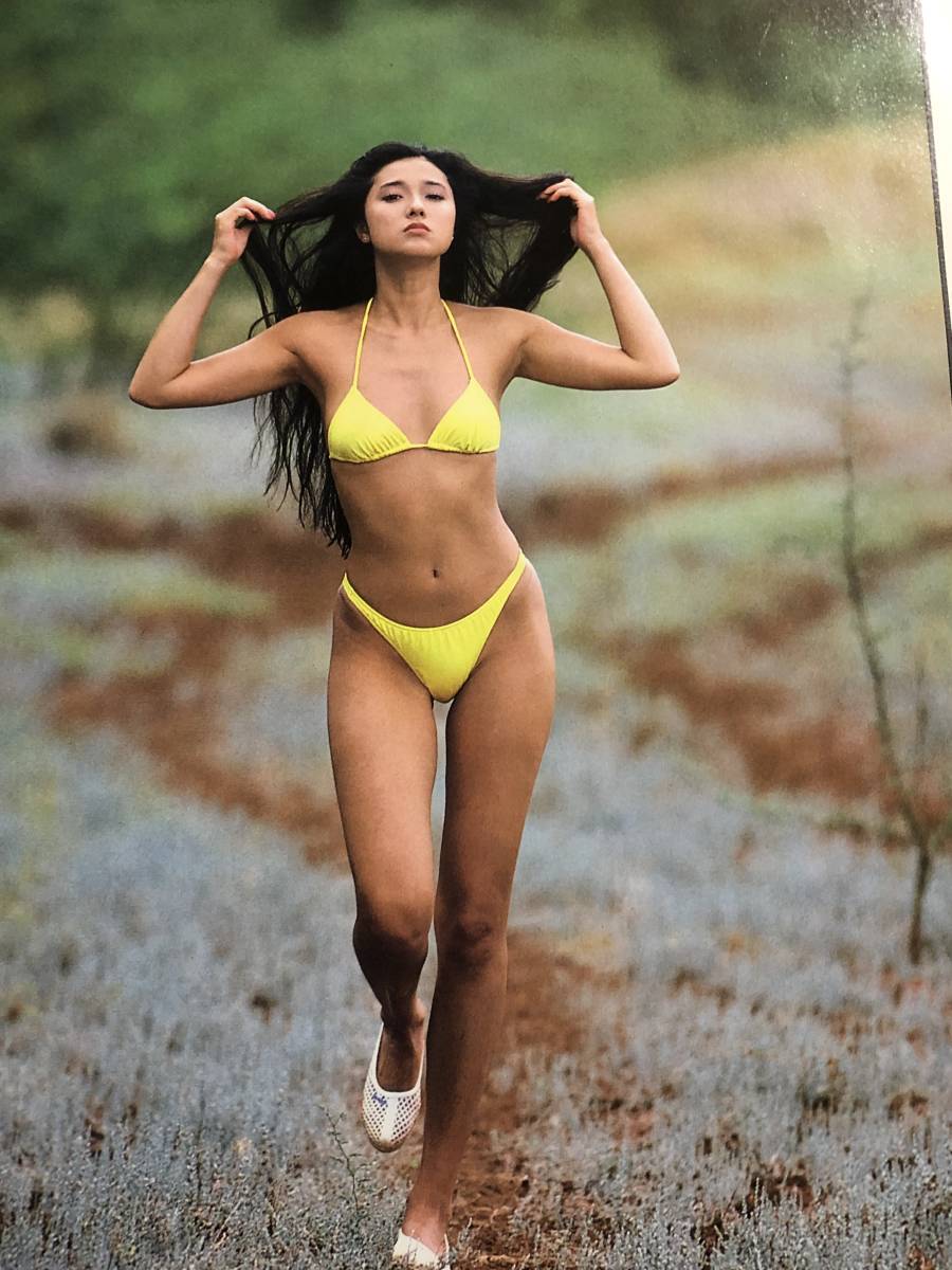 ^_^浅野ゆう子さん当時物雑誌グラビア写真集等切り抜き7ページ“超ハイレグビキニセクシーグラビア！B地区ぽっち？！”A-334_4