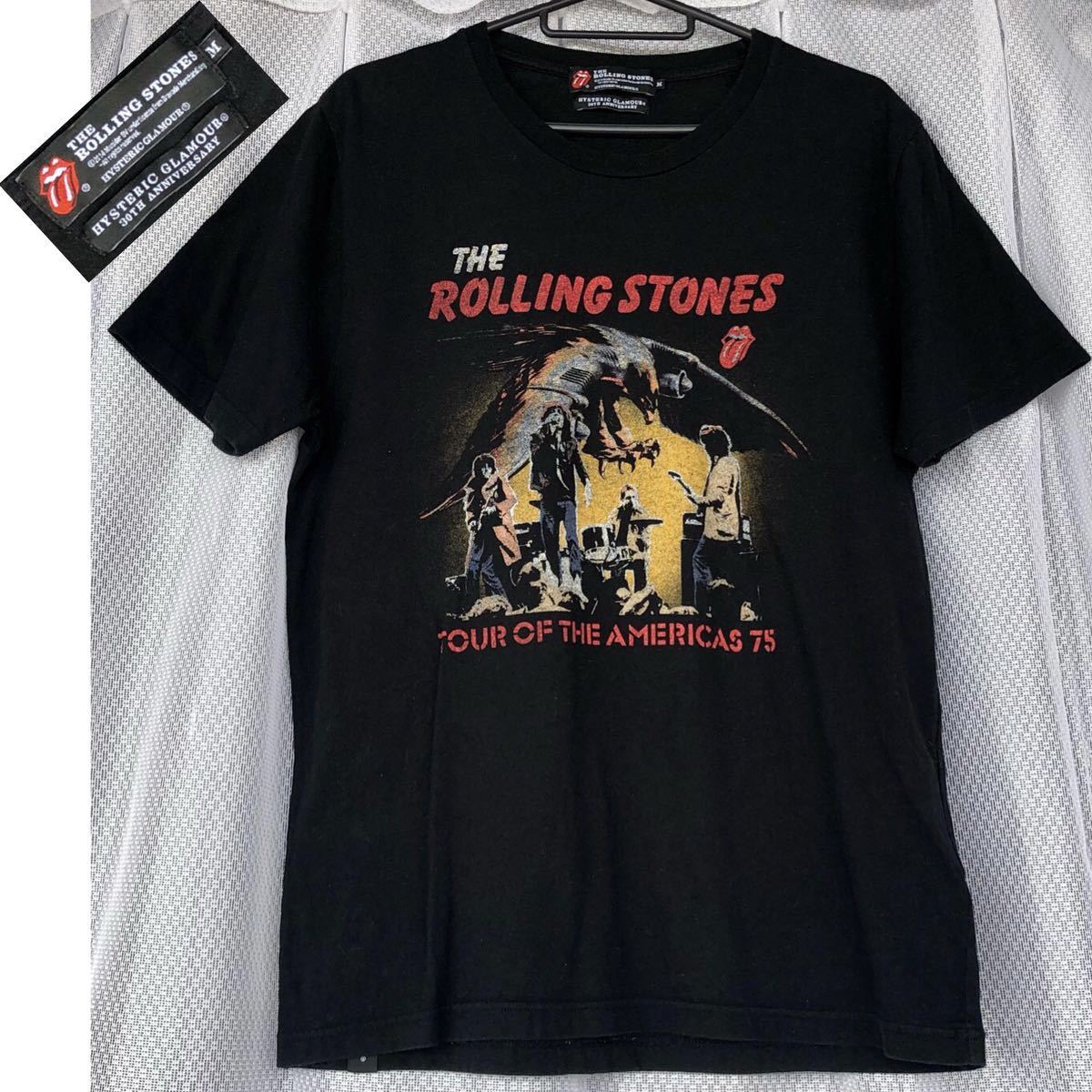 完売☆THE ROLLING STONESコラボ Tシャツ M黒 / HYSTERIC GLAMOUR 